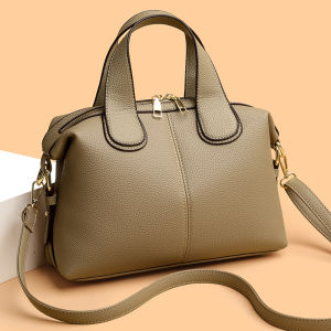 MORNA Womens PU Leather Bag Female Retro Crossbody Bags Ladies Large Capacity Shoulder Bag for Middle aged Women