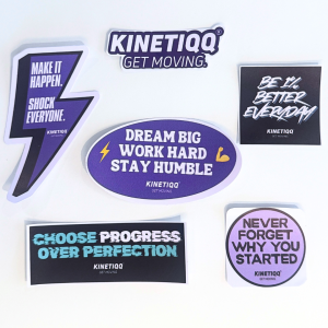 KINETIQQ Sticker Pack - Daily Reminders For Your Laptop Water Bottle Notebook Mirror