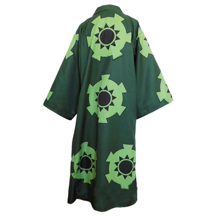 Anime Roronoa Zoro Cosplay Costume Wano Kuni Country Kimono Robe Full ...
