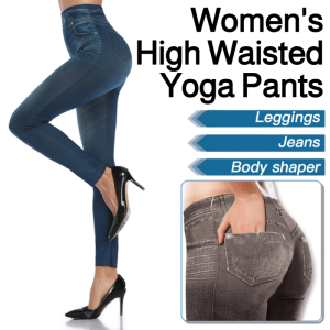 High Waisted Seamless Leggings Faux Pockets All Seasons Yoga Bottom Pants for Women