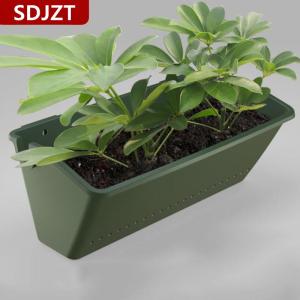 [COD] SDJZT สวนกลางแจ้งโรงงานกระถางดอกไม้ภาชนะผนังแขวนแนวตั้งสีเขียว