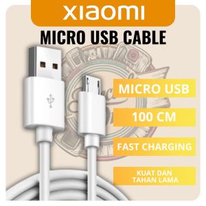 Xiaomi Original Micro USB and Data Sync Cable Charger 2A / Kabel Data Xiaomi - Putih