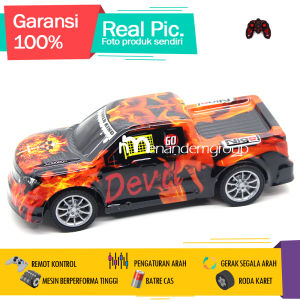 Mainan Mobil Remot Kontrol Rc Jeep Double Cabin Raptor Advanture Batre Cas