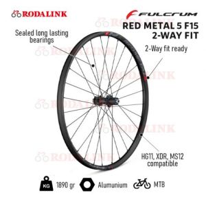 Fulcrum Red Metal 5 F15 2-Way Fit Wheelset