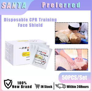 50pcs/set 29*19cm CPR Disposable Artificial Respiration Breathing Training Barrier Mask clear  First Aid CPR Mask