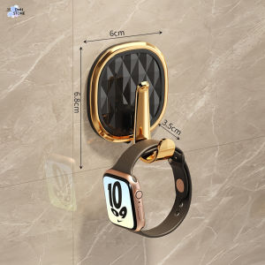 SG Stock Decorative Adhesive Wall Hook No Drilling Waterproof Sticky Hanger Strong Load Bearing Hook for Jewelry Storage