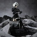 Action Figure Nier Automata Yorha NO.2 2B Model Duduk Anime Game Collectible. 