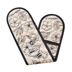 Practical Oven Mitts Kitchen Safety Mitts Heat Resistant Oven Mitts Cute Cooking Mitts for Safe Cooking and Baking