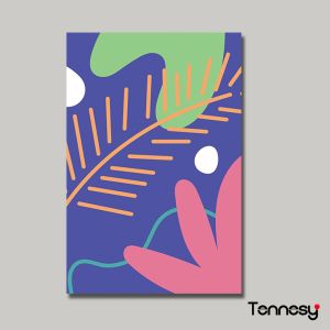 HIASAN DINDING DAUN TROPICAL WALL DEKOR PAJANGAN KAYU POSTER DEKORASI DINDING KAMAR RUMAH