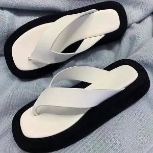 Fashion Non-slip Outer Beach Sandals Womens Slippers Summer Color Matching Platform Ladies Sandals Herringbone Flip Flops Women2026