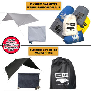 ALTOGROSIR FLYSHEET 3X4 M TERPAL TENDA CAMPING OUTDOOR KEMAH KEMPING