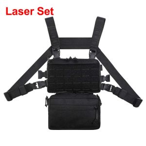 1000D Outdoor Tactical Vest Military Bag CS Chest Rig Magazine Holster Molle System Hiking Bag Men Nylon Backpack EDC Molle Vest Pouch