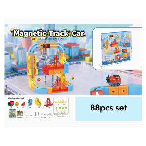 FYLO.SG 💗 Magnetic Train Track Electric Train Set Building Kids Toys