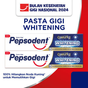 Pepsodent Pasta Gigi Complete 8 Plus Whitening 180gr x2