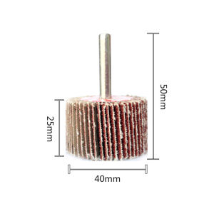 1PC 6mm Grinding Sandpaper Burr Flap Wheel Grinding Head Grinder Burr Abrasive with handle Polishing Porting 16mm/20mm/25mm/30mm/40mm Rotary Tool