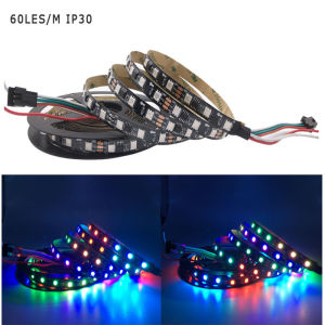 WS2811 LED Strip Addressable Smart RGB Led Light WS2811IC External 1 IC Control 3Leds 5050 SMD White/Black DC12V