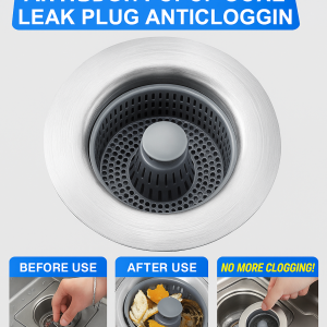 Sink filter drainer antiodor popup core leak