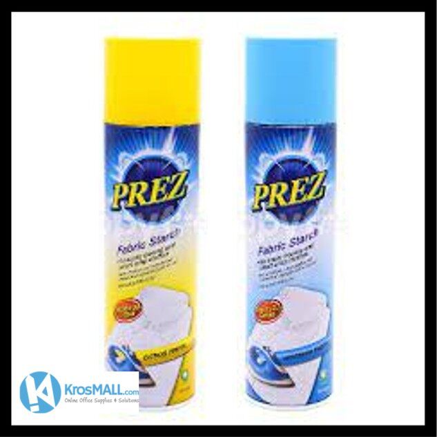 PREZ Fabric Starch Ironing Aid Anti Wrinkle Spray Pengeras Fabrik