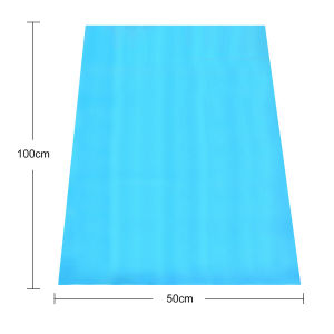 【LovingLife Store】50 X 50cm /50x100cm Decorative Self-Adhesive Cuttable Wall Mirror Sticker Waterproof Silver Reflective PET Material