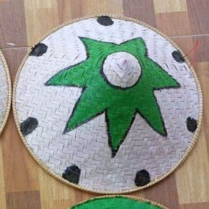 Caping lukis karnaval anak motif unik - topi caping petani lukis