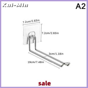 Kui-Min Wall-mounted Hanger Storage Foldable Clothes Hanger Rack Windproof Anti-slip