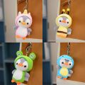【ZNBY】Cute Móc Khóa Chim Cánh Cụt Búp Bê Nhồi Bông Anime Cá Mập Ếch Bíp. 