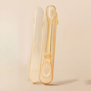 ขายดีในไทย ส้อมอาหารเด็ก PPSU+ซิลิโคน 3in1ตัด-ขูด-ป้อน