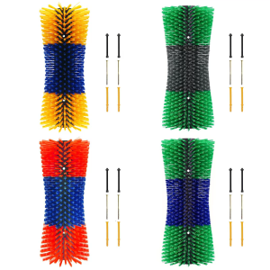 Reinforced Nylon Bristles Brush Scrubbing Brush For Comfortable Livestock Scratching And Shedding Furs Management