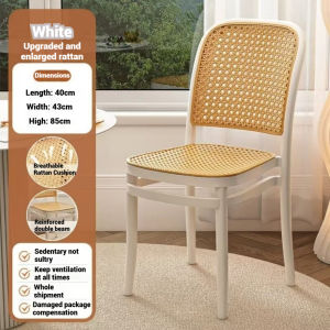 TRAVELCUL Plastic Chair Dining Chair PP Backrest Chair Nordic Chair Cafe Kerusi Elegant Study Chair Kerusi Makan塑料椅