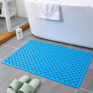 ✨Hot Sale✨PVC Shower Mat Anti-Slip Bathroom Mat Bath Mat Anti-Slip Safety Carpet Anti-Slip Floor Mat Soft Drainage Holes Anti Slip Bath Mat Suction Cup Mat  Bathroom Anti Fall Pad Shower Room Safety Mat Non Slip