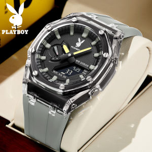 【buy 1 take 1】playboy watch for men original waterproof fashion chronograph luminous calendar silicon strap men watch