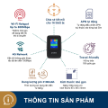 Bộ phát Wifi di động PROLiNK DL7202 dùng SIM 4G LTE 150Mbps, pin 3100mAH lên tới 12h, TFT 1.44", hỗ trợ 185 quốc gia. 