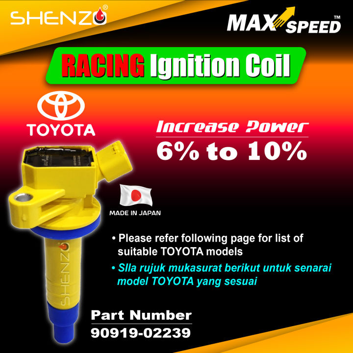 thumbnail image 2 of NPBoosted 4-Pack JDM Ignition Coils For Toyota 3SGTE & 3SGE 2.0L – Caldina, Celica, MR2, Rav4 – Replaces 9091902227 2 of 4