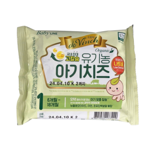 [HCM]Phô mai tách muối hữu cơ De Vinch Hàn Quốc 6m+ cho bé ăn dặm. Date 5/2025 - Sweet Baby House