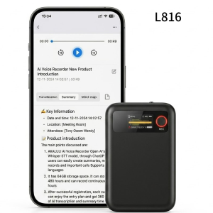 AI Voice Recorder 1-Year Free AI Transcription 64GBCall RecorderReal-Time Transcription&Translation