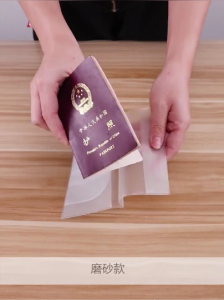 Waterproof Transparent Travel Passport Case Holder