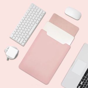 เคสหนังพรีเมี่ยมที่เข้ากันได้กับ Macbook กระเป๋าเอกสารสไตล์ธุรกิจระดับมืออาชีพดีไซน์บางและน้ำหนักเบาสุดๆเหมาะกับแท็บเล็ตและไอแพดทันสมัยและทันสมัยทำจากหนัง PU คุณภาพสูงเพื่อการปกป้องที่ทันสมัย