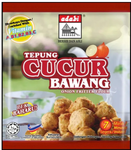 ADABI Tepung Cucur Udang/Ikan Bilis/Bawang/Lemak Manis/Telur Masin/Goreng Pisang