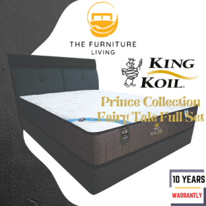 King Koil Prince Collection FAIRY TALE 11 Inches Chiropractic Coil System Mattress FULL SET (Delivery Within Klang Valley)