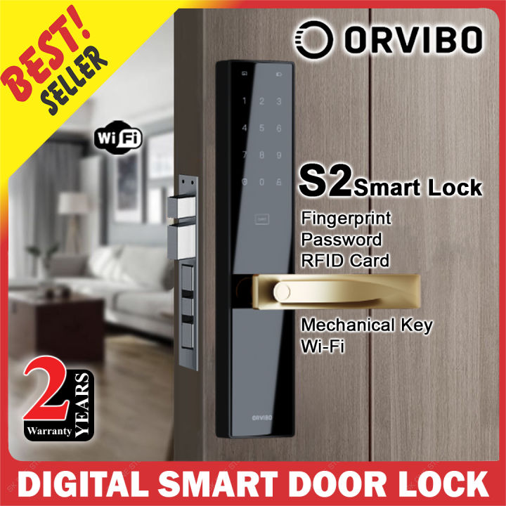 Orvibo Smart Door Lock S2 ( Fingerprint, PIN Code, Card, Key, Wi-Fi ...