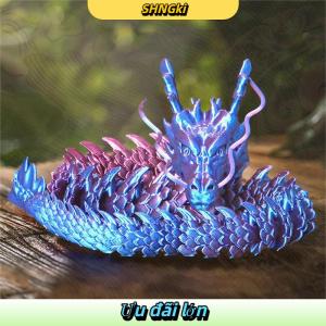 SHNGki 3D In Trung Quốc Rồng Đầy Đủ Cơ Thể Khớp Di Chuyển Nhà Trang Trí Nội Thất Trang Trí Trang Trí Đáng Giá Thu Thập Đồ Chơi Sáng Tạo
