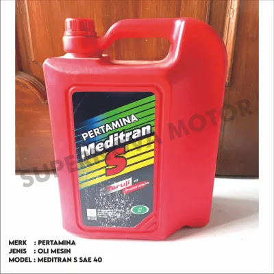OLI MESIN PERTAMINA MEDITRAN S SAE 40 DIESEL ENGINE OIL KEMASAN JERIGEN 10 LITER