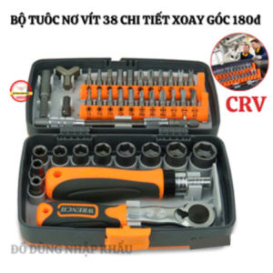 Bộ tuốc nơ vít 38 chi tiết xoay 180d bằng thép CRV đa chức năng
