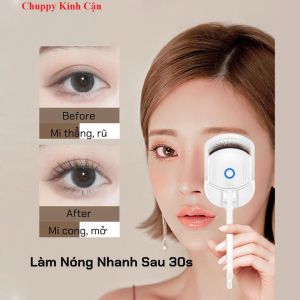[ PHỤ KIỆN ] Máy Uốn Mi Bằng Nhiệt Điện Sạc USB Với 2 Chế Độ Cài Đặt Bảo Vệ Nhanh Chóng Tự Nhiên Dành Cho Các Chị Em