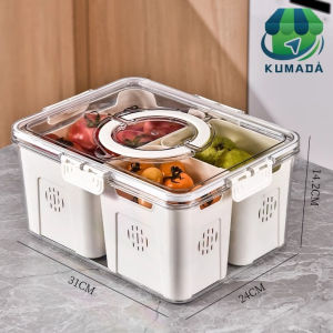 3300 ML Keranjang Saringan/ Pengering Sayur/Cuci Keranjang Filter Sayuran/ Keranjang Buah Pengering Sayuran Saringan Serbaguna Kotak Penyimpanan Multifungsi