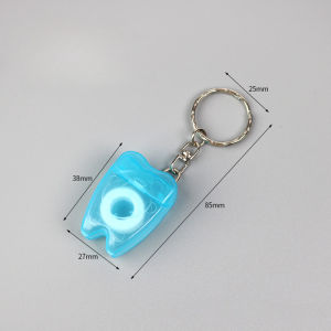 Dental Floss for Braces Teeth Keychain Oral Hygiene Threader Pick Dispenser Thin 15mm Dental Floss Random Color