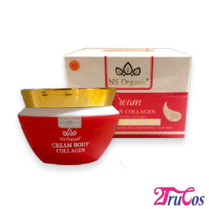Kem dưỡng thể trắng da NS Organic Collagen Body Cream 120g (nâng tông sáng da make up body hương nước hoa) 2Trucos