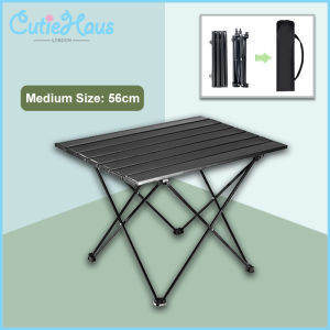 Cutiehaus 56cm/68cm Outdoor Aluminium Folding Camping Table Portable Ultralight Small Picnic Table Meja Perkhemahan Lipat