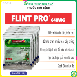 [Combo 5 gói] Thuốc Trừ Bệnh FLINT PRO® 648WG – Sạch Bệnh Lời To (Gói 100g)
