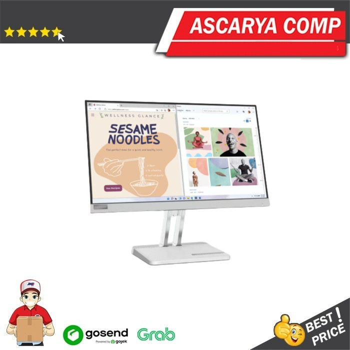 Lenovo L22e-40 21.5" FHD Monitor - 75Hz Renewed With AMD FreeSync & Tilt Stand